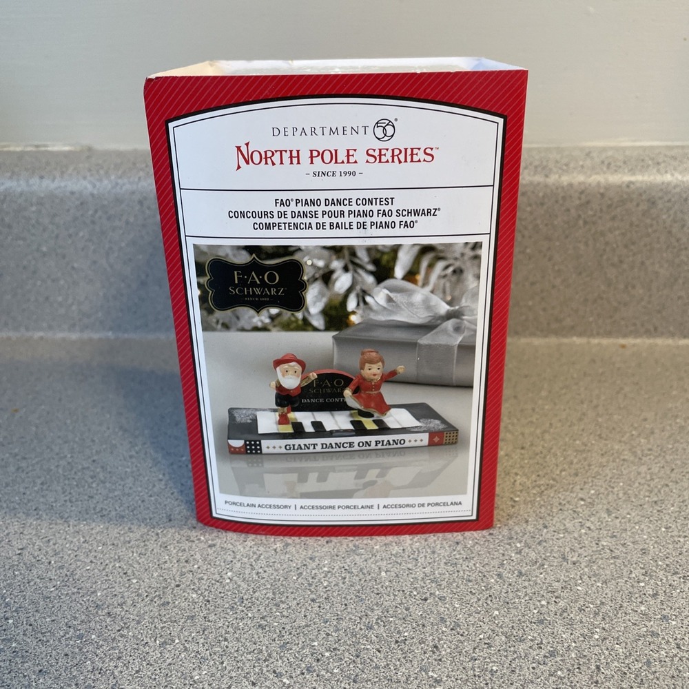Dept 56 North Pole Village FAO Schwarz Piano Dance Contest  6011408 Christmas